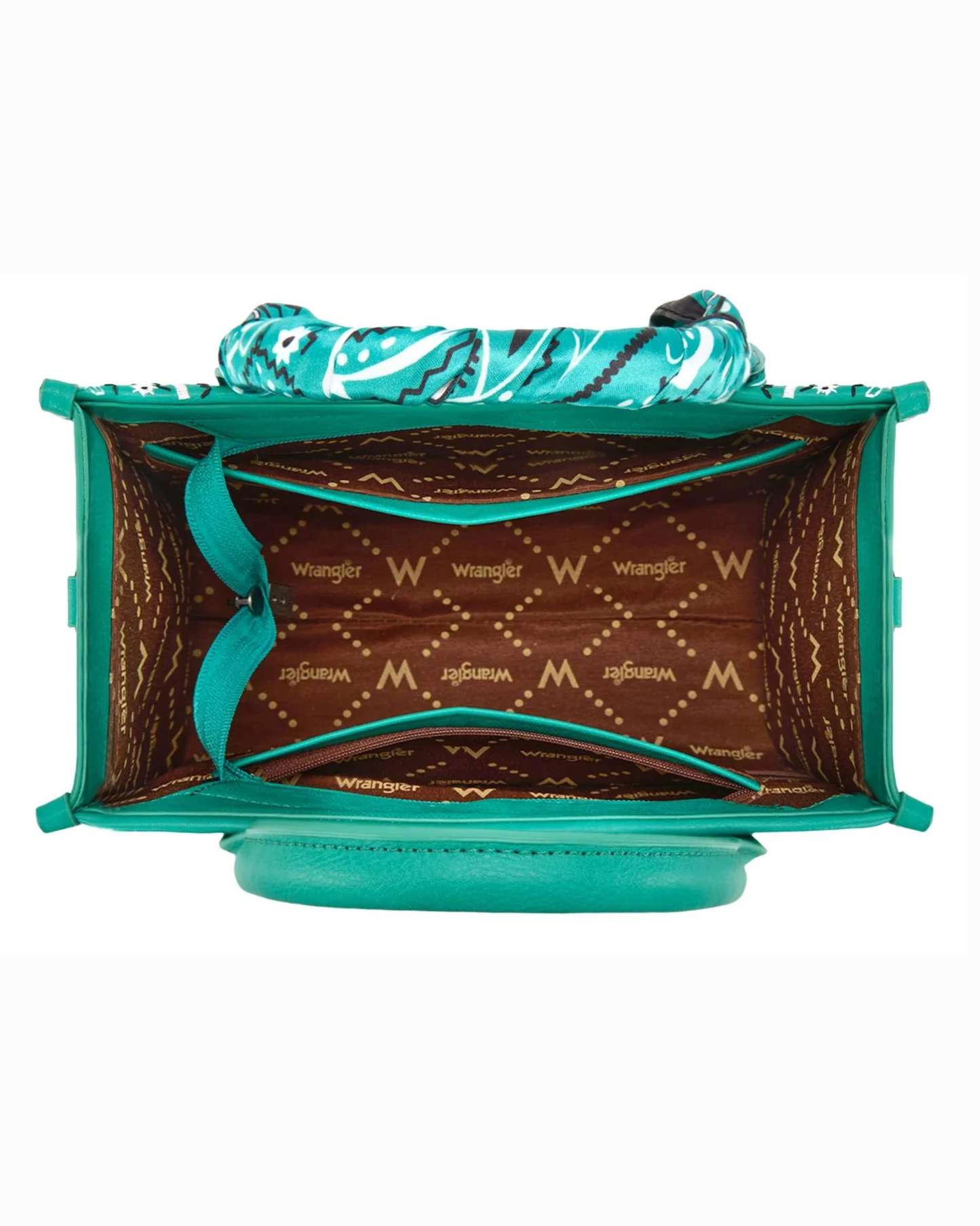Wrangler Paisley Whipstitch Tote & Crossbody Bag
