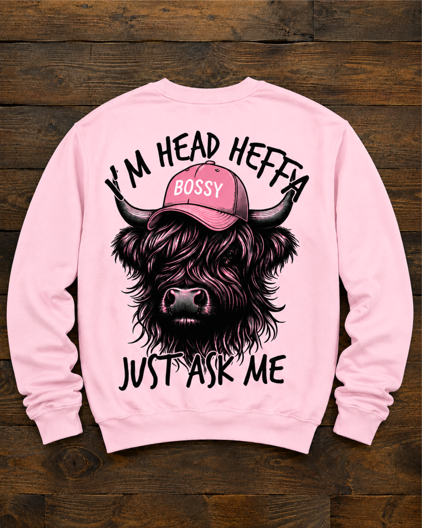 Head Heffa "Just Ask Me" Graphic Sweatshirt