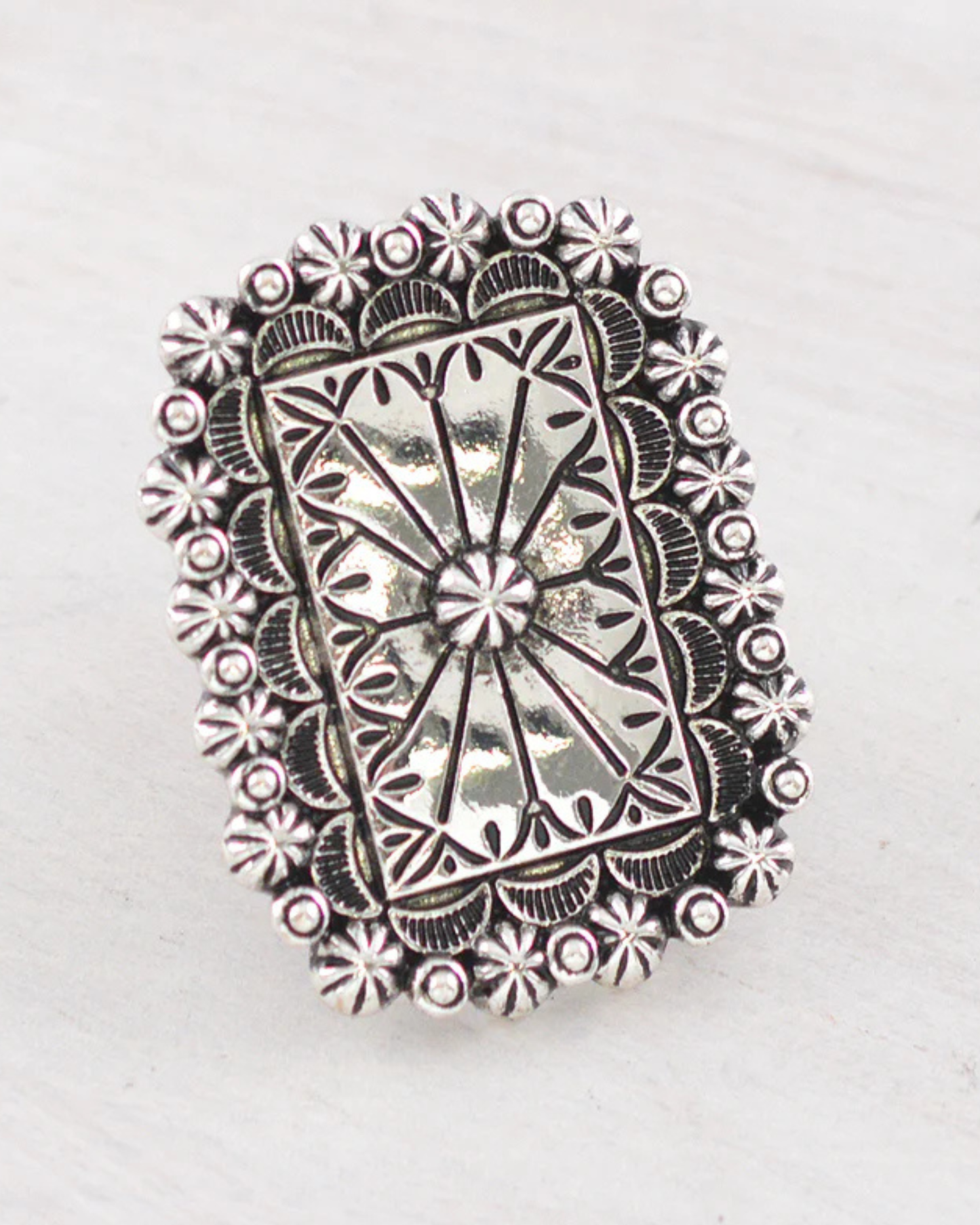 Western Concho Statement Ring