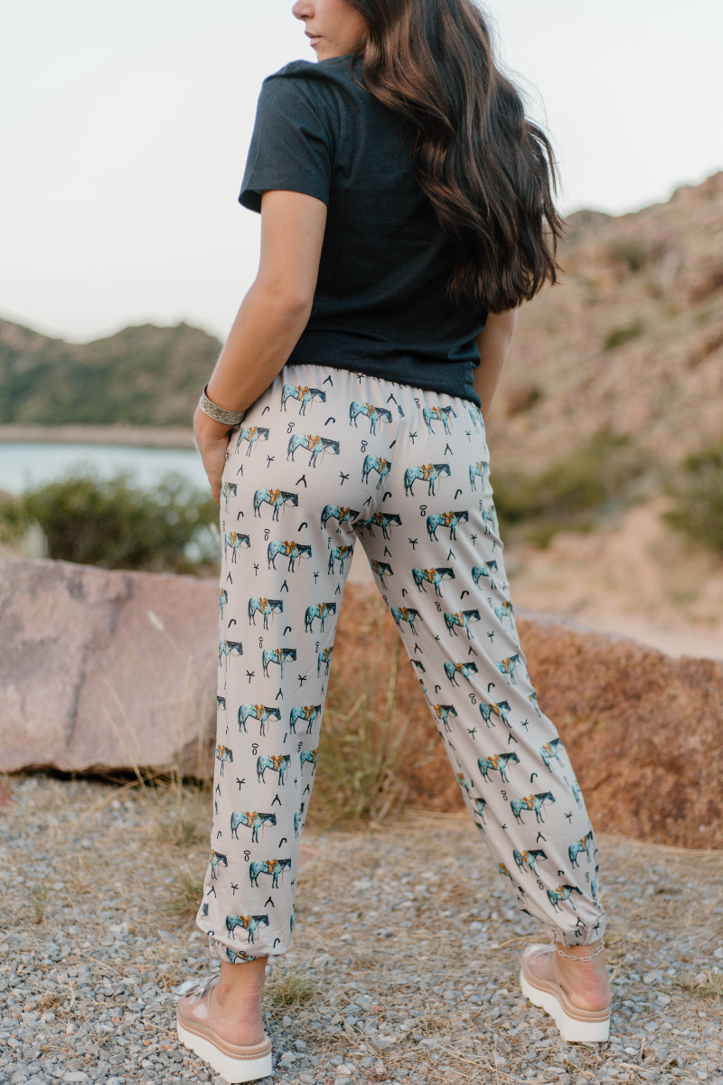 Old Town Road Western Horse Joggers
