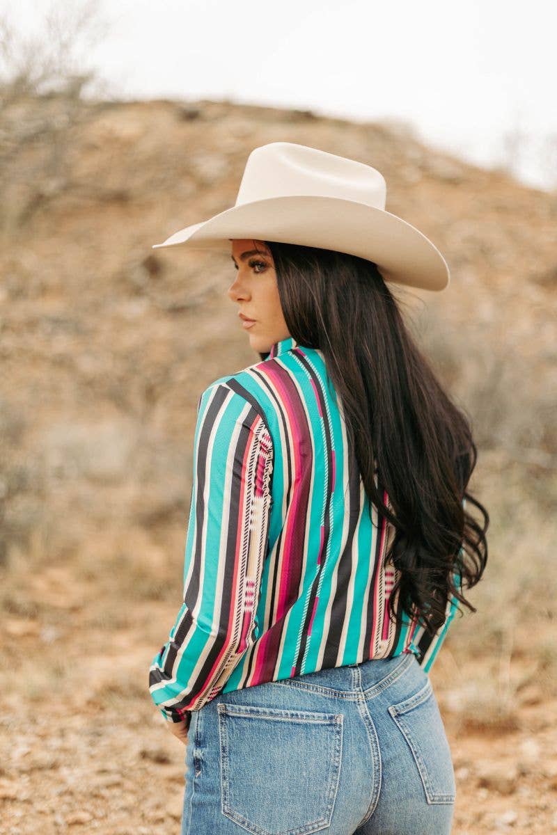 Running Away Serape Western Pullover