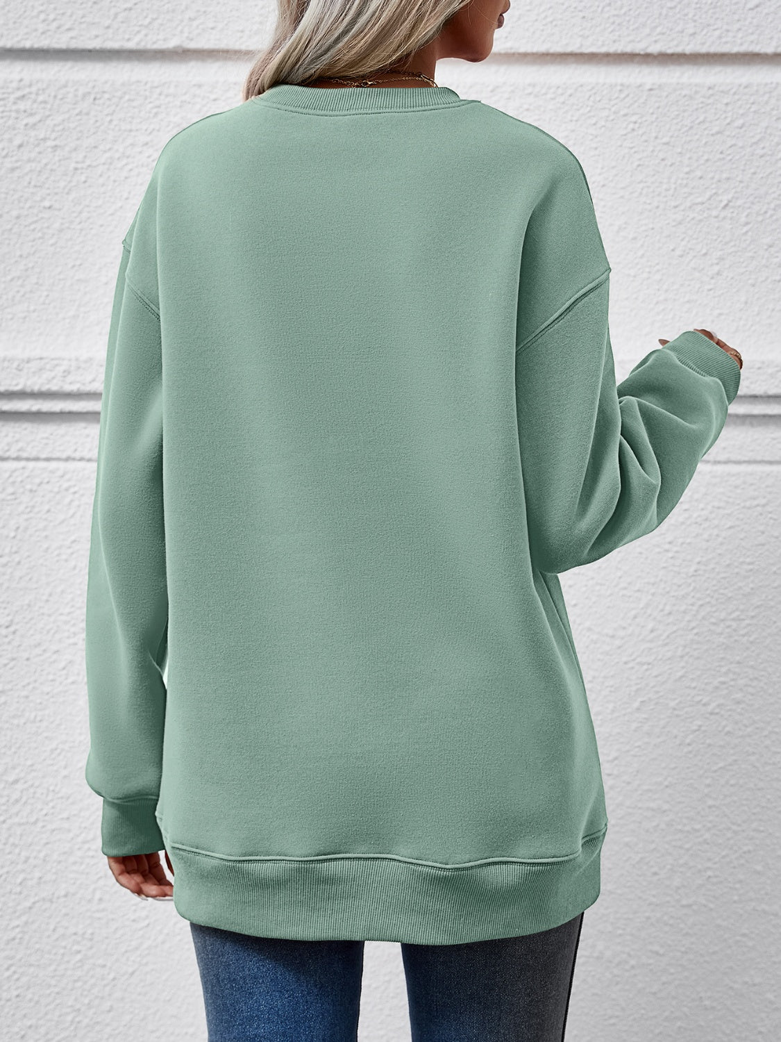 MAMA Graphic Dropped Shoulder Sweatshirt