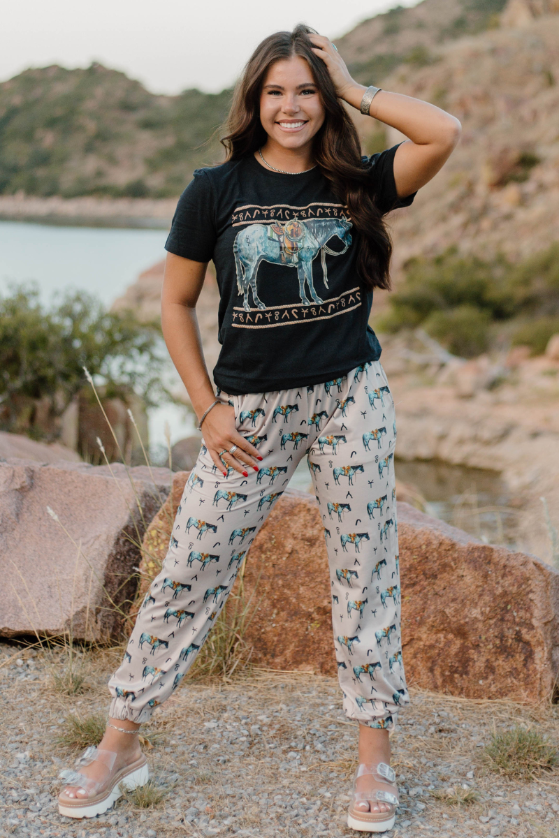 Old Town Road Western Horse Joggers