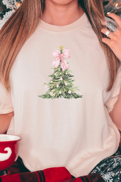 Bows & Trees Holiday Comfy Tee