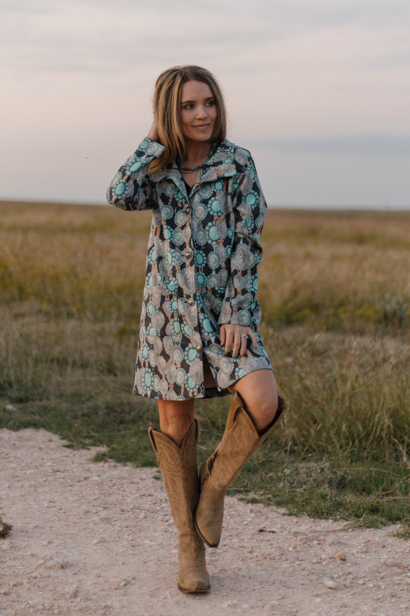 Buckle Up Buttercup Western Suede-Look Jacket
