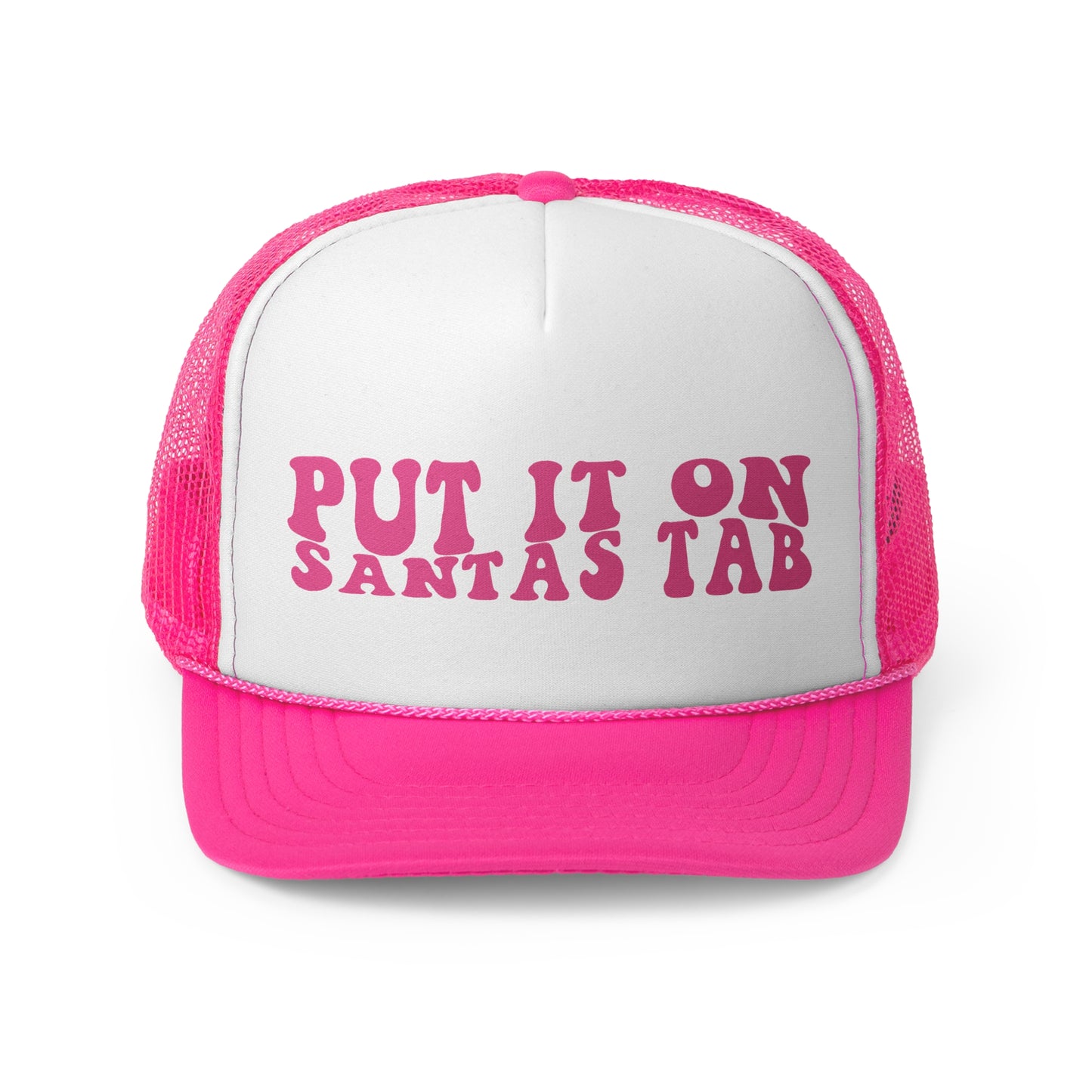 Put the Tab On Santa Trucker Hat