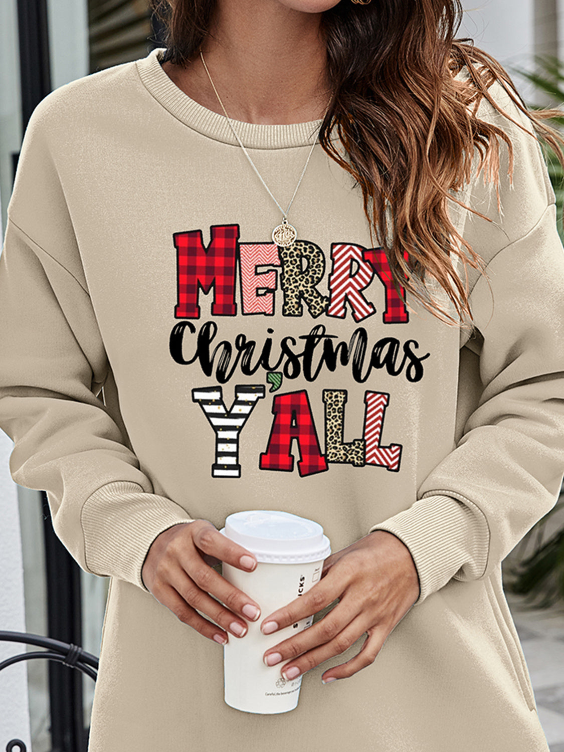 MERRY CHRISTMAS Y'ALL Graphic Sweatshirt