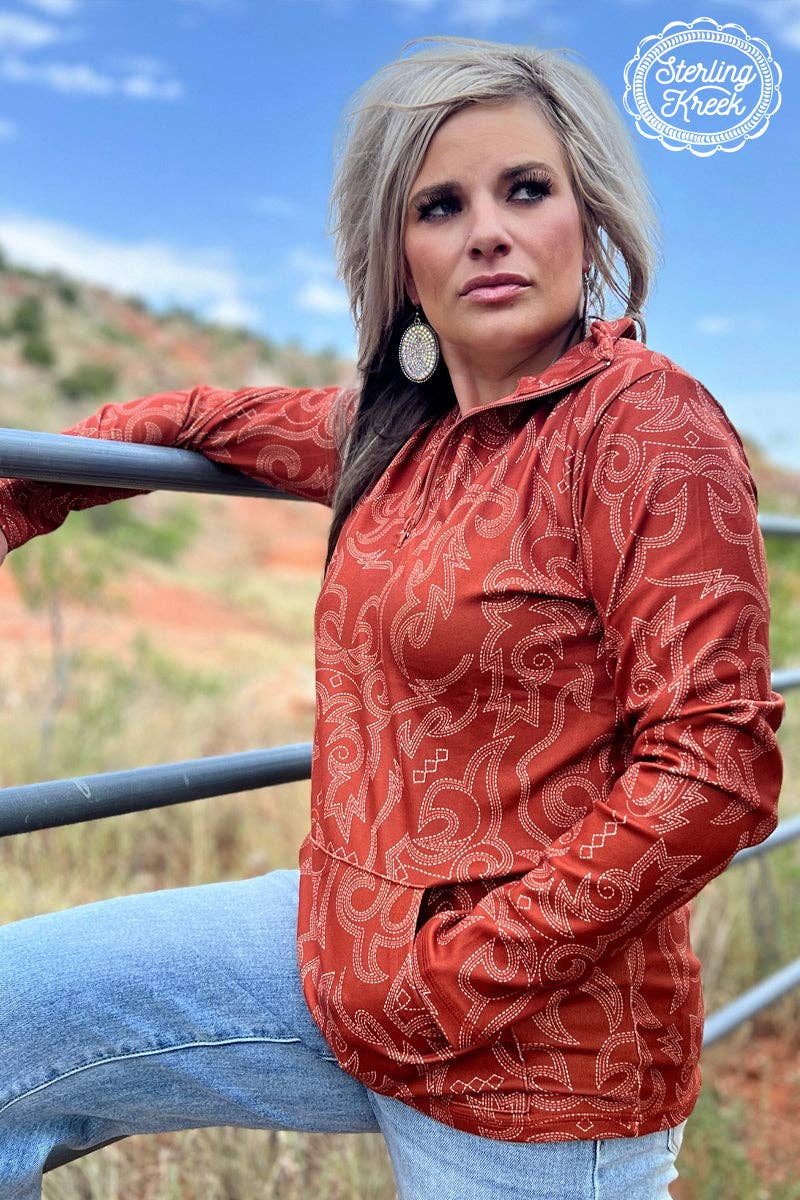 Rustic Ranch Western Pullover