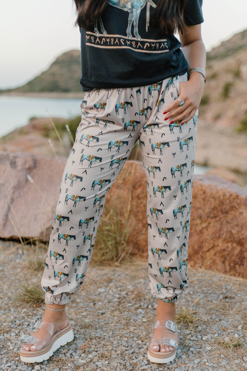 Old Town Road Western Horse Joggers