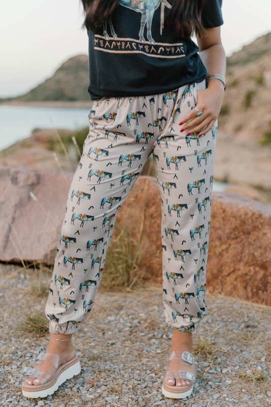 Old Town Road Western Horse Joggers