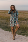 Buckle Up Buttercup Western Suede-Look Jacket
