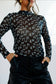 Branded & Boujee Black Western Sheer Mesh Top