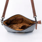 American Darling Handwoven Saddle Blanket Crossbody Bag Genuine Leather Trim ADBG1008C
