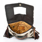 American Darling Hand Tooled Leather Small Cross body Bag with Hair-On Cowhide (Hides Vary) ADBG360BRW