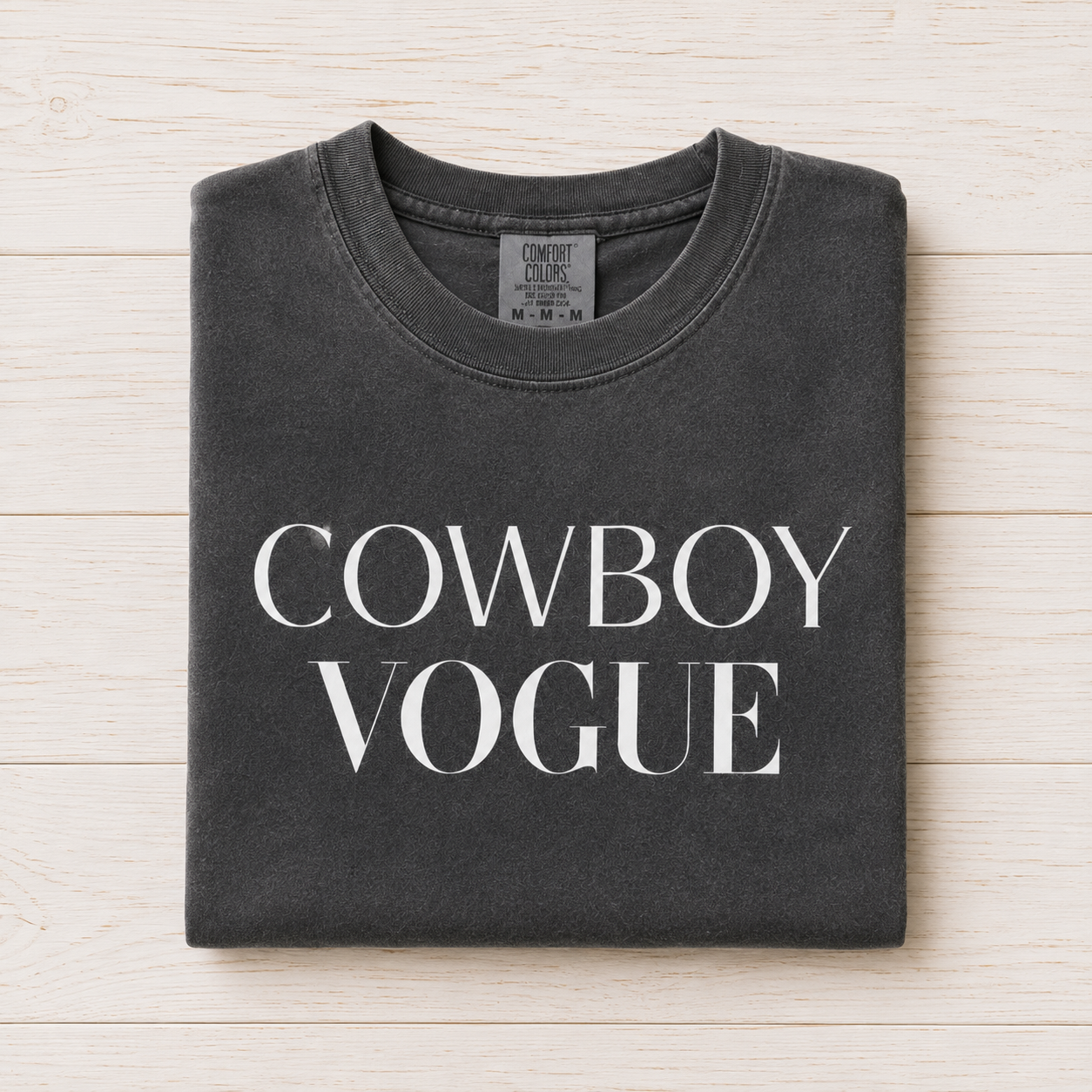 Cowboy Vogue Comfort Colors Graphic Tee