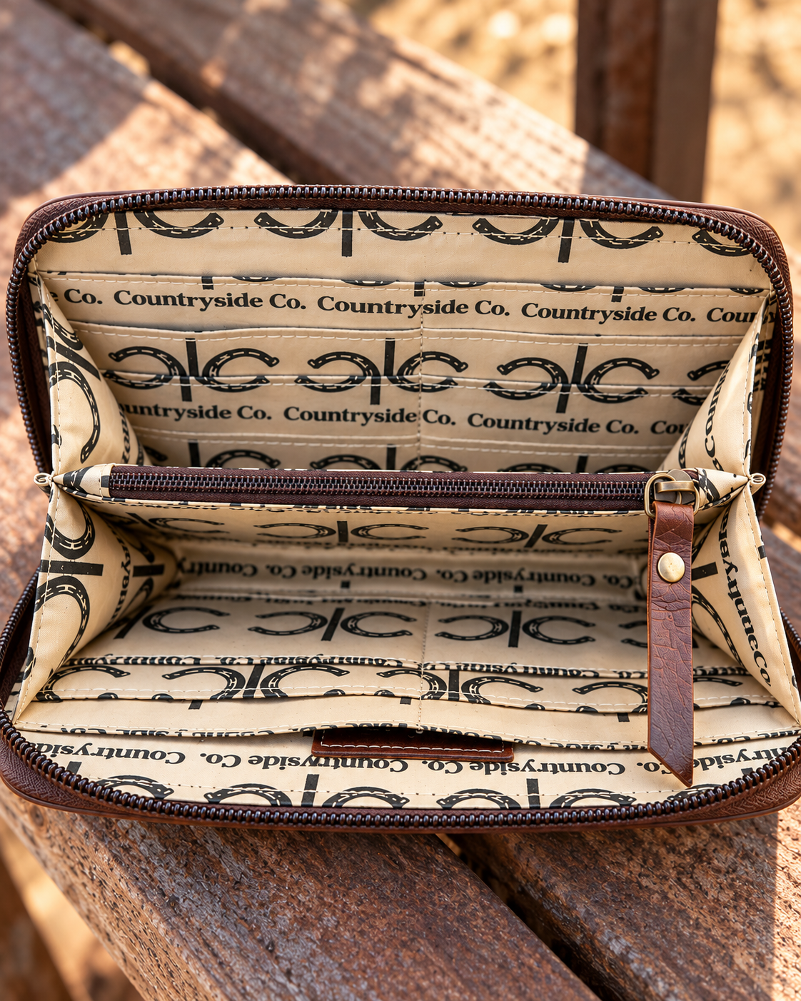 Wild Axis Cowhide Wallet Wristlet