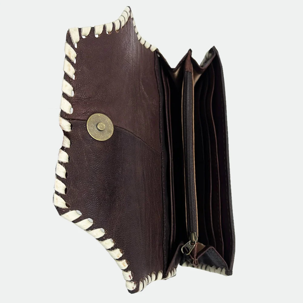 O'HLAY Hair-On Cowhide & Hand-Tooled Leather Bag KBG293