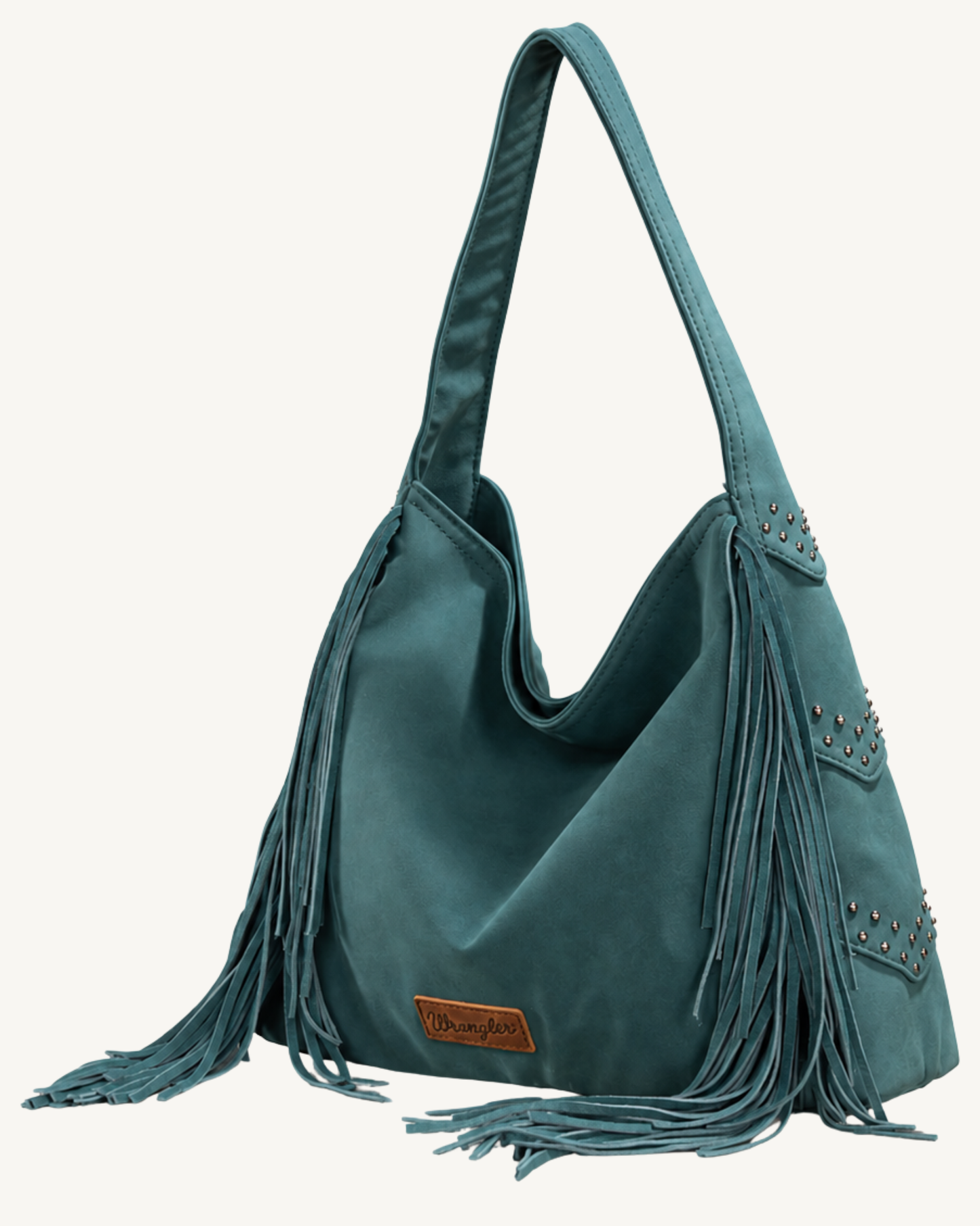 Wrangler Fringe Studded Hobo Bag