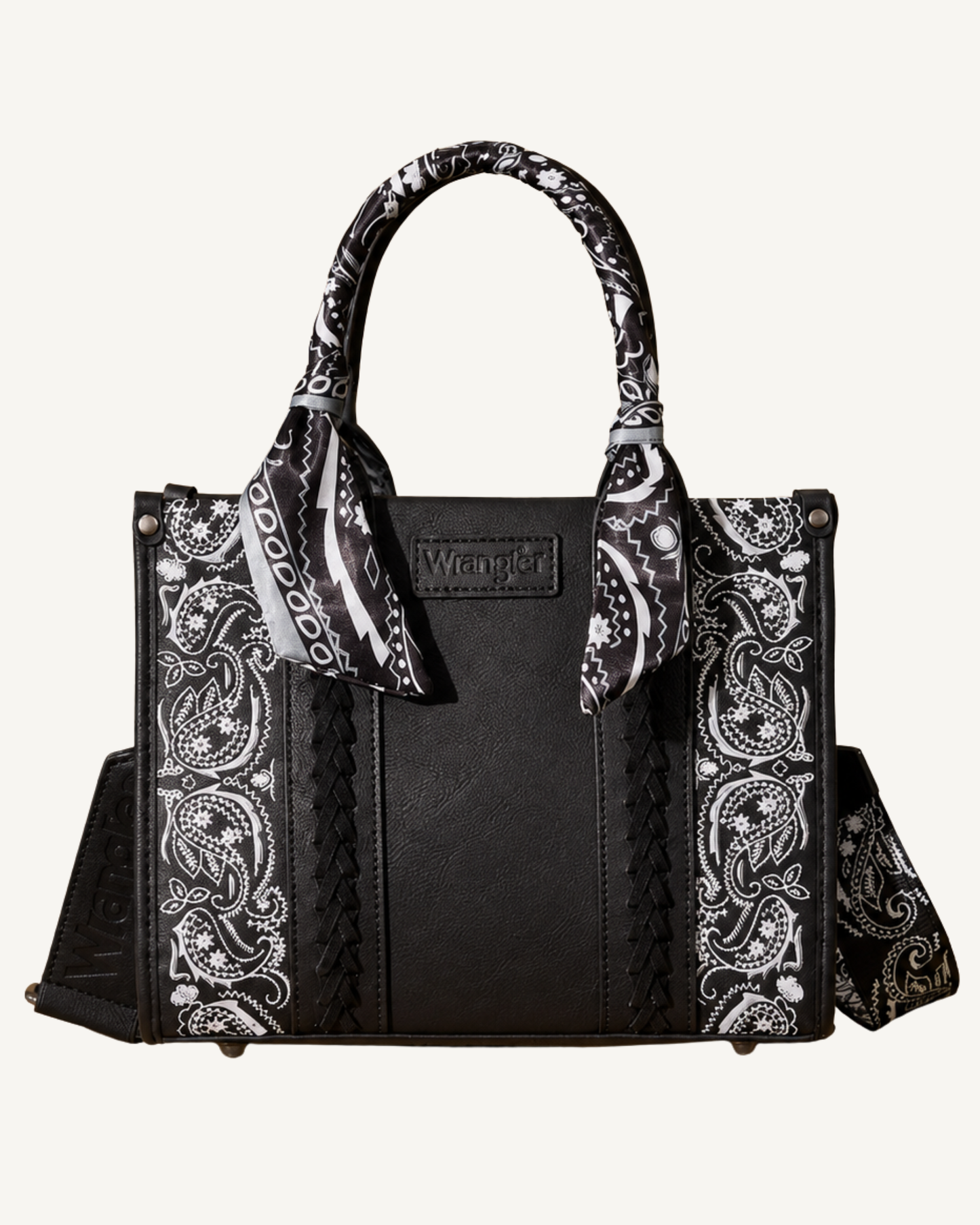 Wrangler Paisley Whipstitch Tote & Crossbody Bag