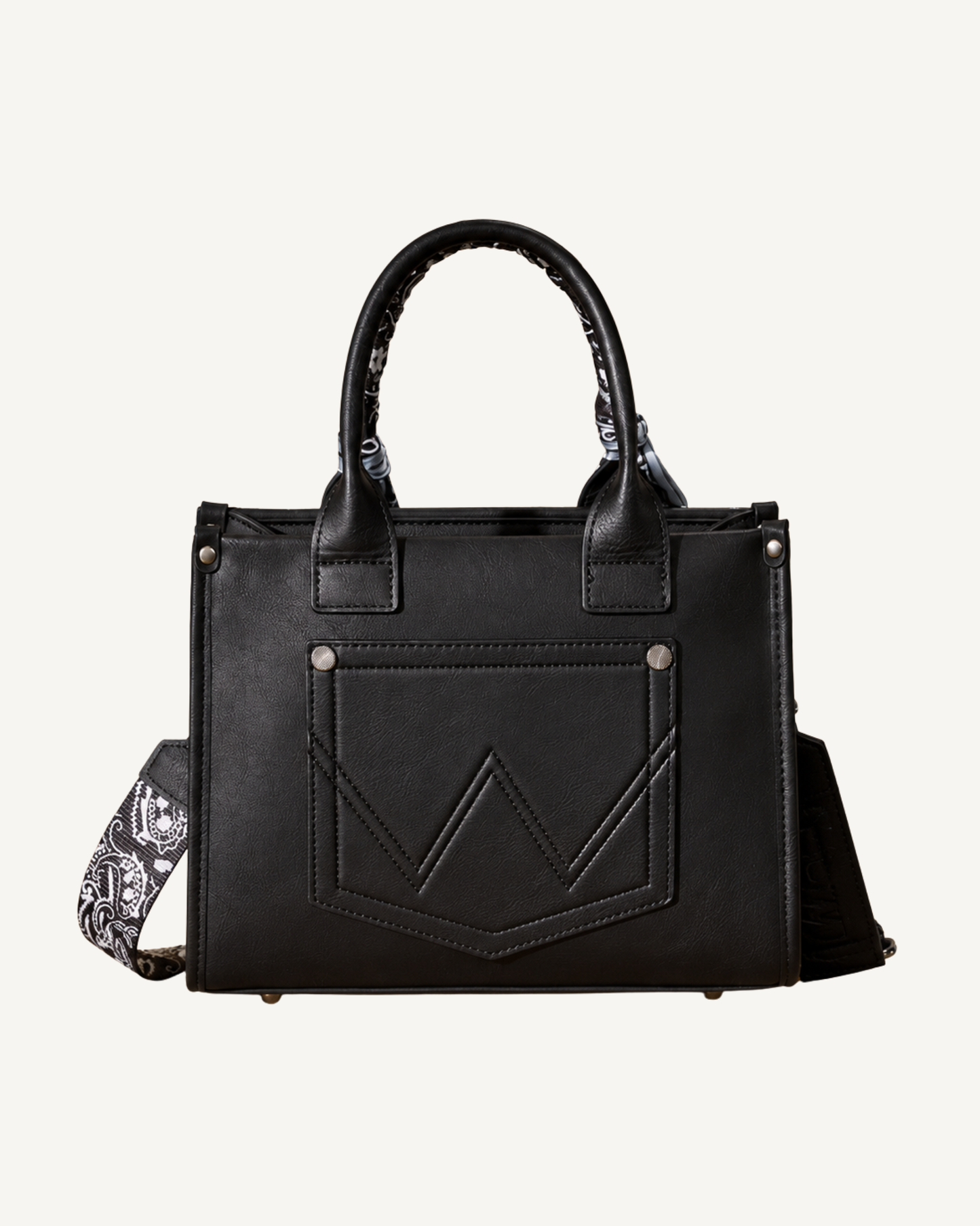 Wrangler Paisley Whipstitch Tote & Crossbody Bag