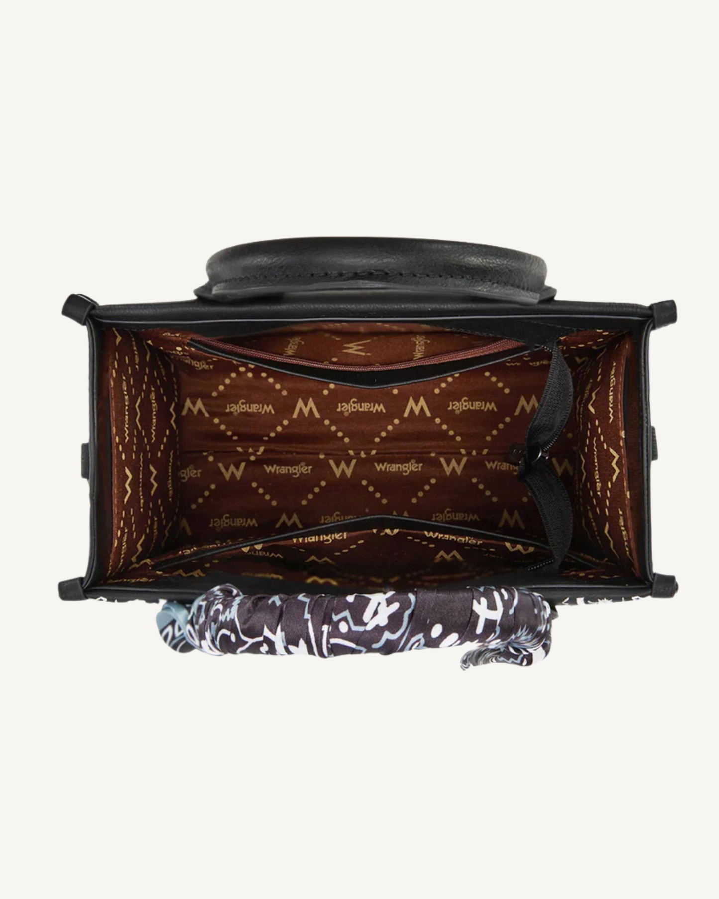 Wrangler Paisley Whipstitch Tote & Crossbody Bag