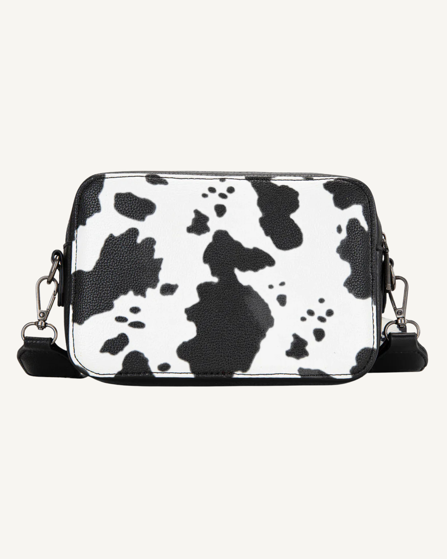 Wrangler Black & White Cow Print Crossbody Purse