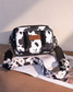 Wrangler Black & White Cow Print Crossbody Purse