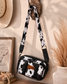 Wrangler Black & White Cow Print Crossbody Purse