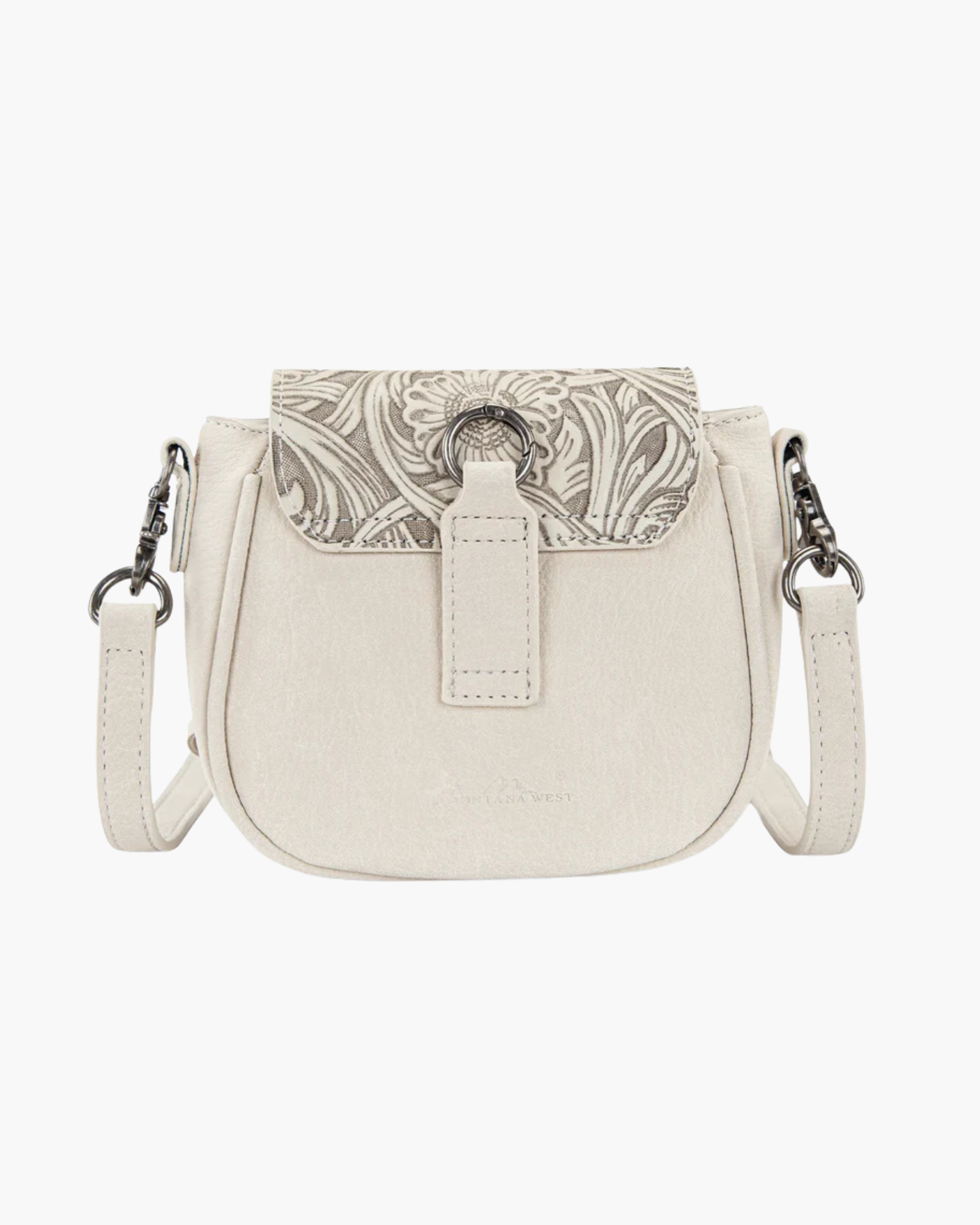 Montana West Floral Tooled Fringe Crossbody Bag