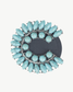 Turquoise Sunburst Pop-Out Phone Grip & Holder