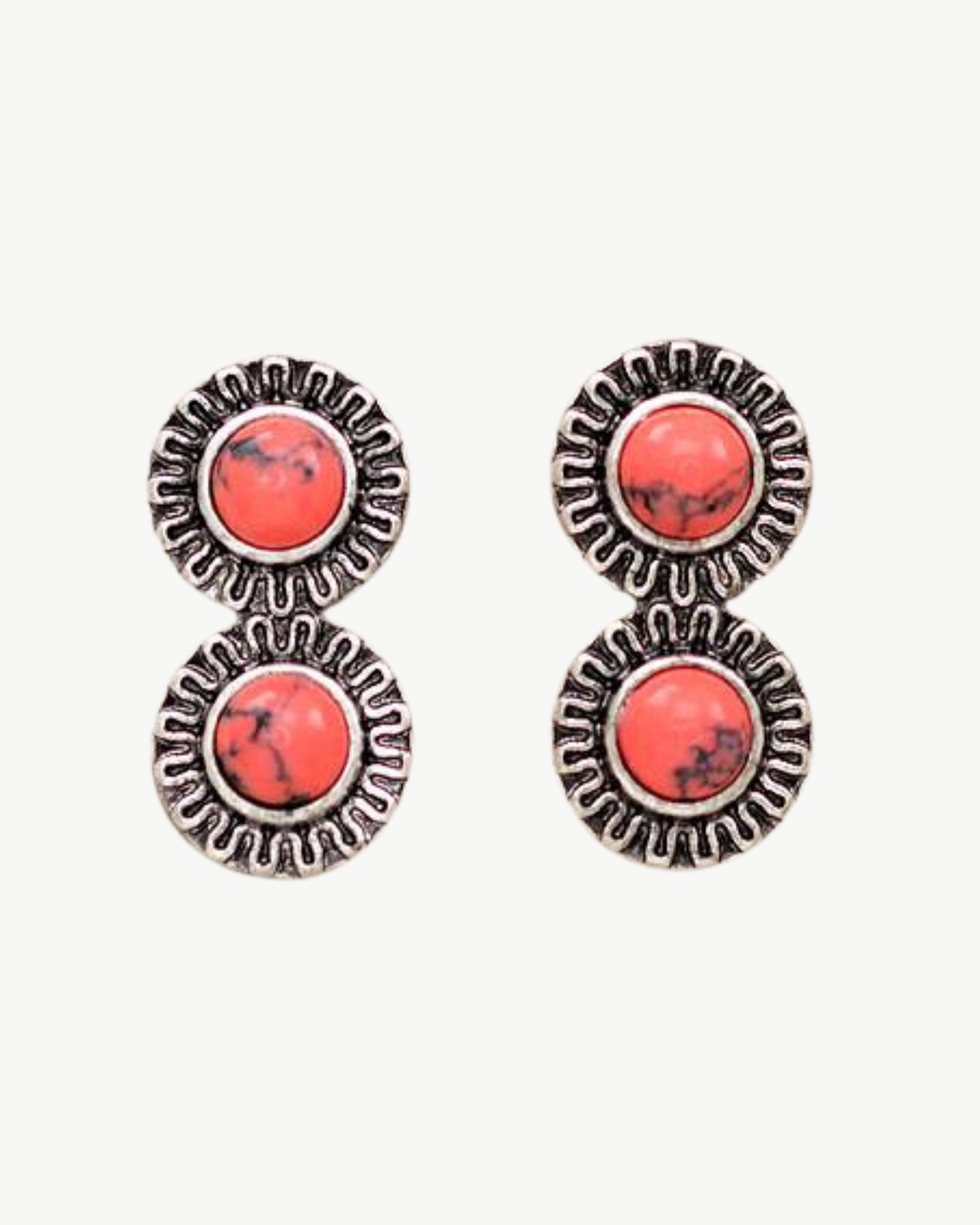 Double Trouble Western Stone Earrings