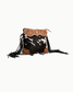 Tumbleweed Trail Hand-Tooled Leather & Cowhide Fringe Crossbody Bag