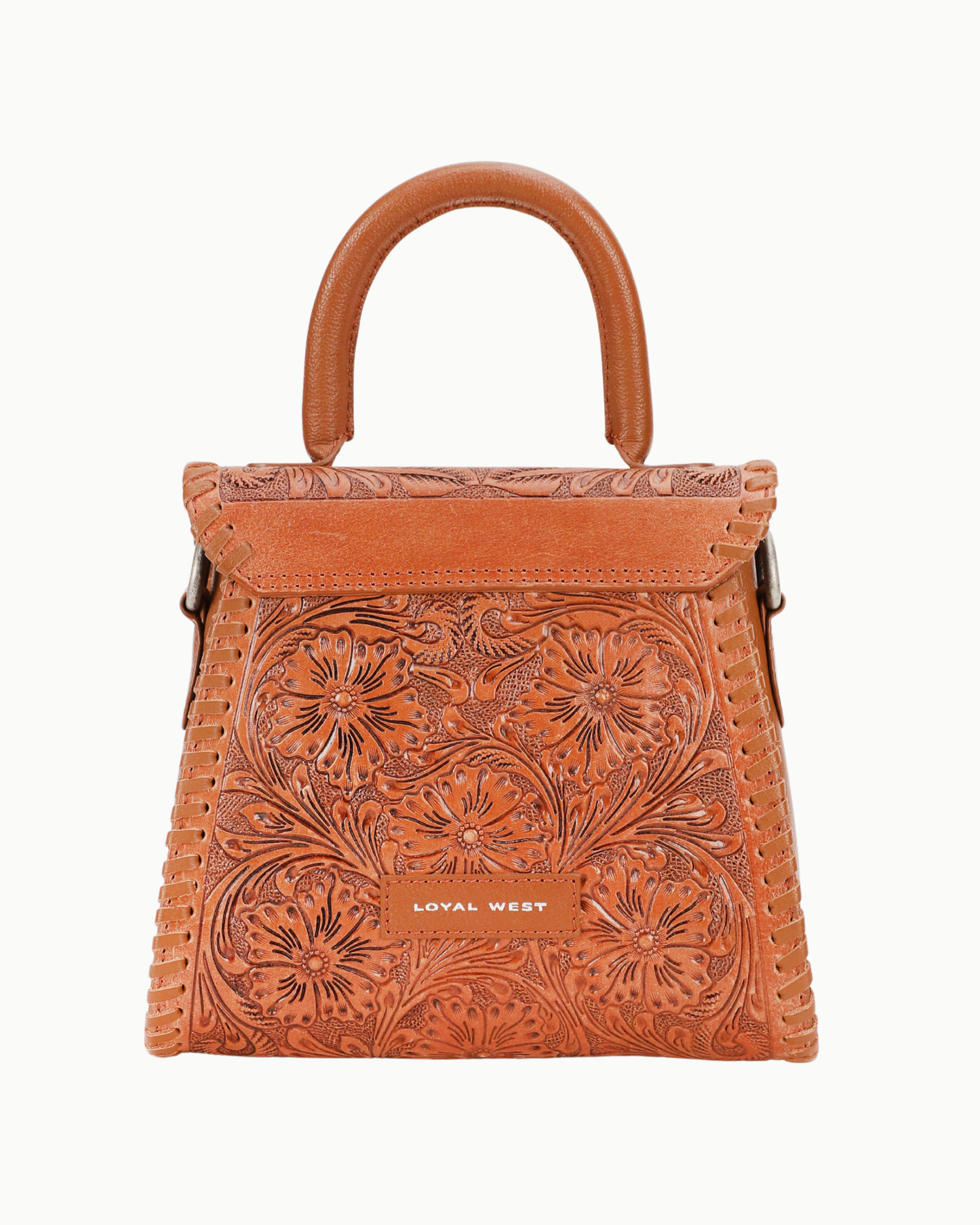 Loyal West Hand-Tooled Leather & Calfskin Mini Crossbody Bag