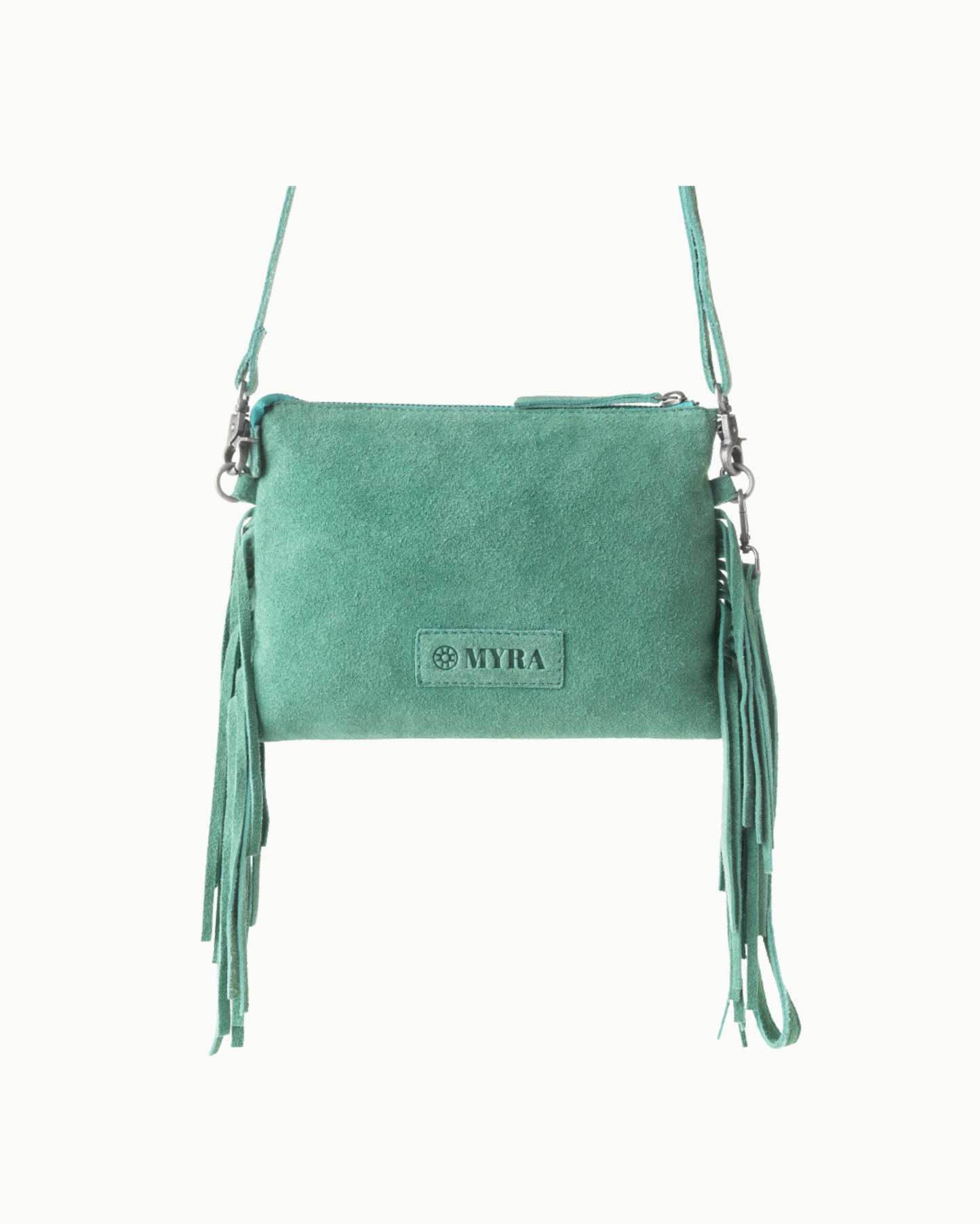 Boot Stitch Suede Fringe Crossbody Bag