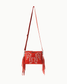 Boot Stitch Suede Fringe Crossbody Bag