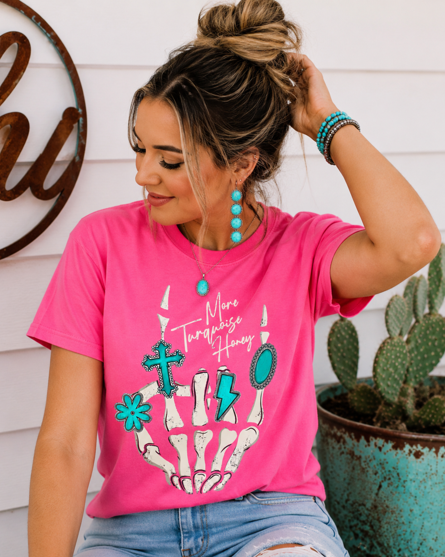 More Turquoise Honey Comfort Colors Graphic Tee