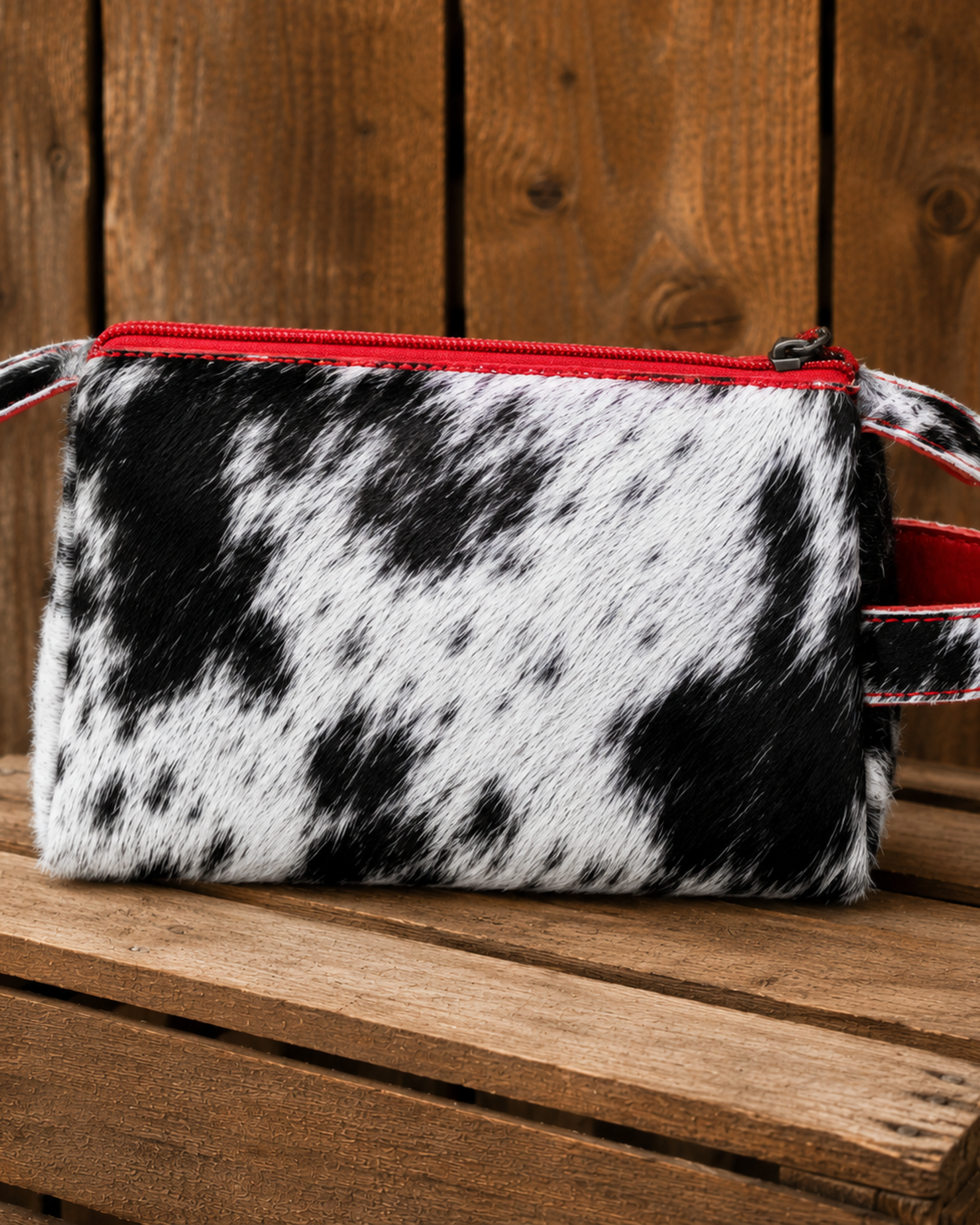 Cowhide Makeup Bag | Hair-On Hide Cosmetic Pouch