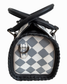 Gray Checkered Speedy Crossbody Bag - Small