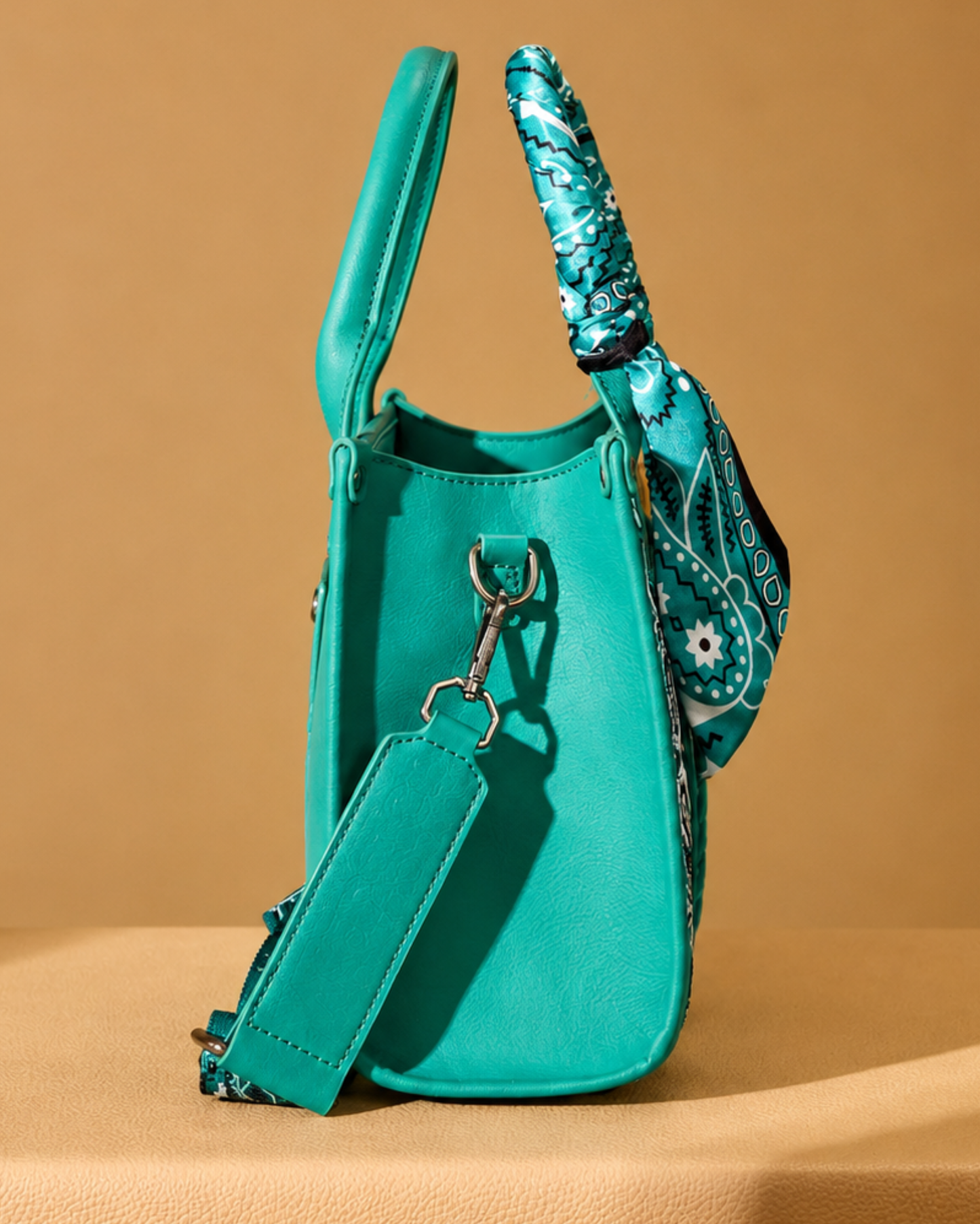 Wrangler Paisley Whipstitch Tote & Crossbody Bag