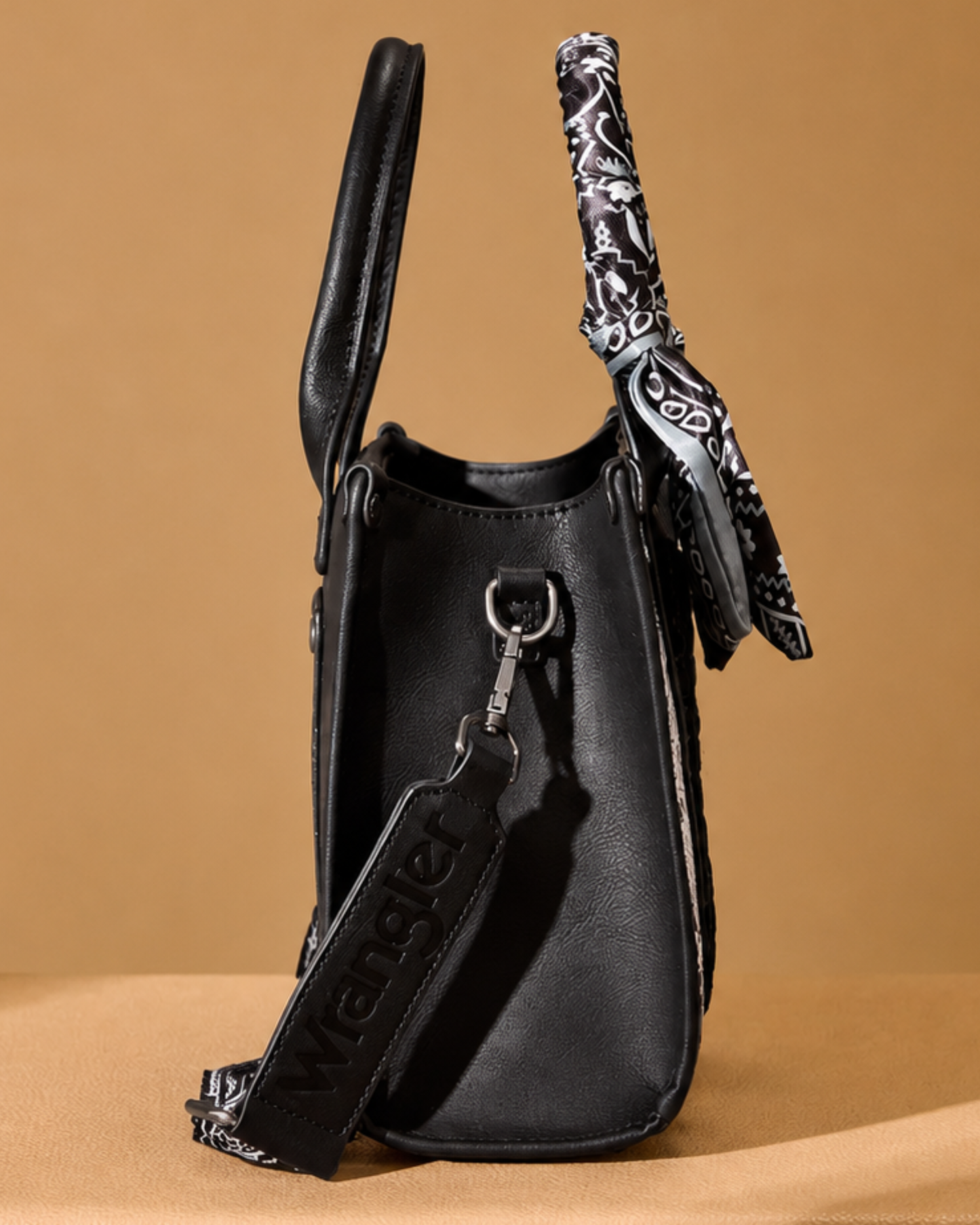 Wrangler Paisley Whipstitch Tote & Crossbody Bag