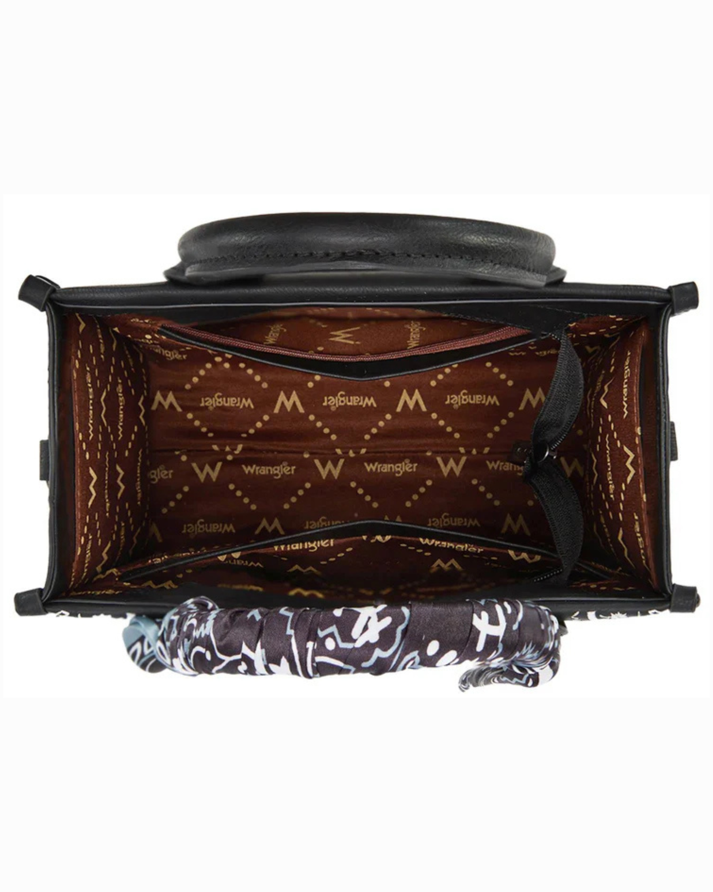 Wrangler Paisley Whipstitch Tote & Crossbody Bag