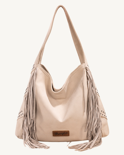 Wrangler Fringe Studded Hobo Bag