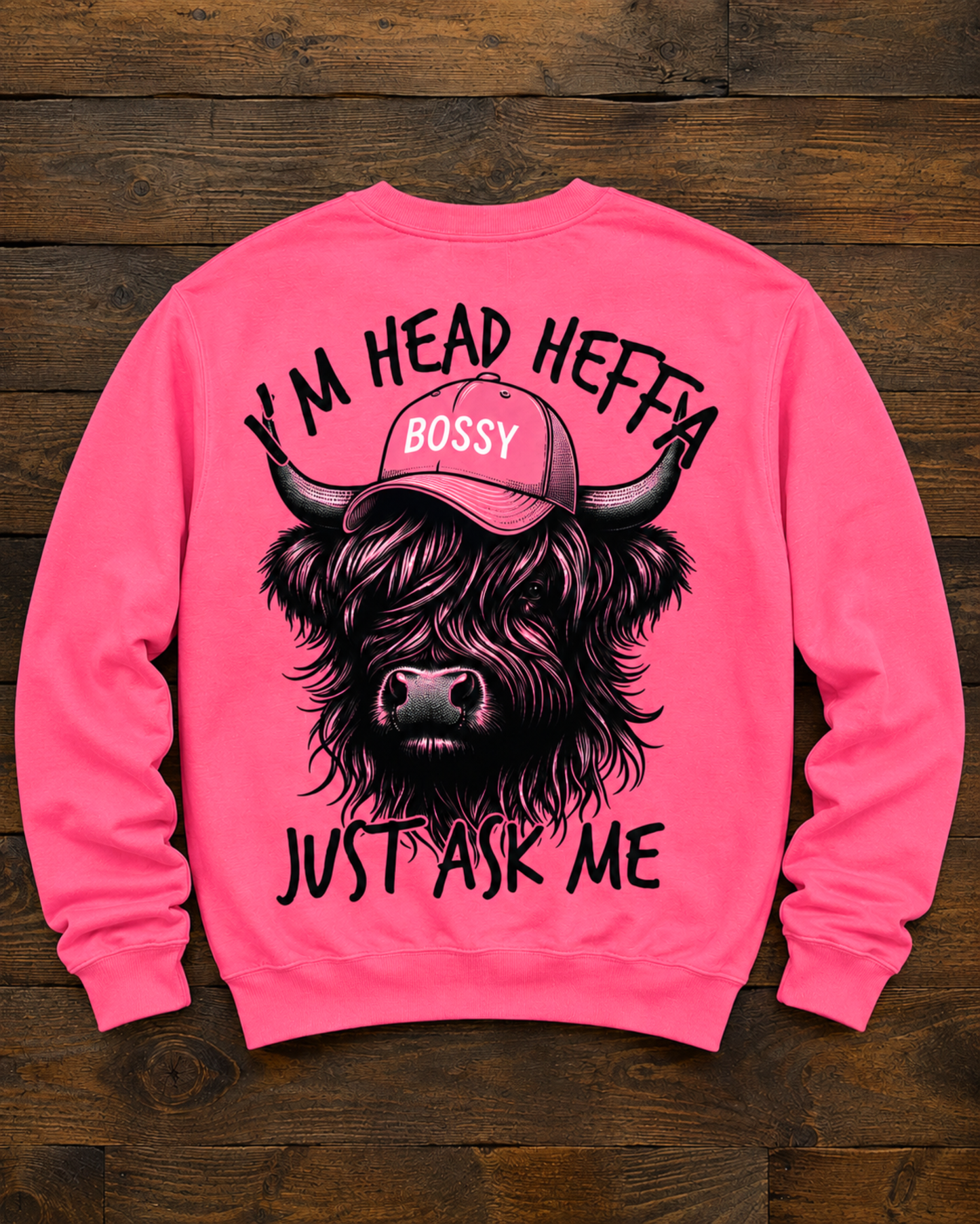 Head Heffa "Just Ask Me" Graphic Sweatshirt