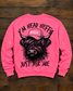 Head Heffa "Just Ask Me" Graphic Sweatshirt