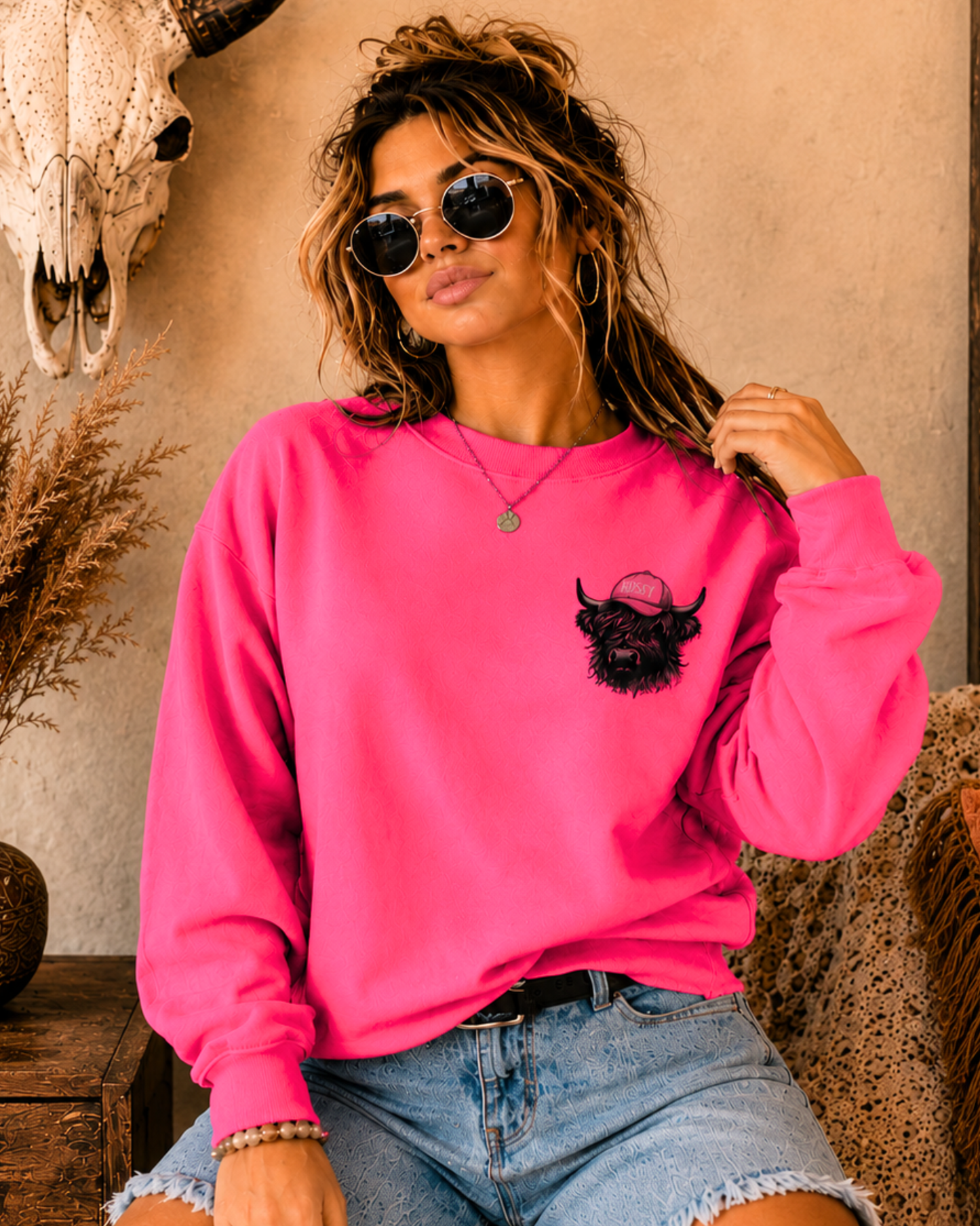 Head Heffa "Just Ask Me" Graphic Sweatshirt
