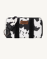 Wrangler Black Cow Print Wristlet Wallet
