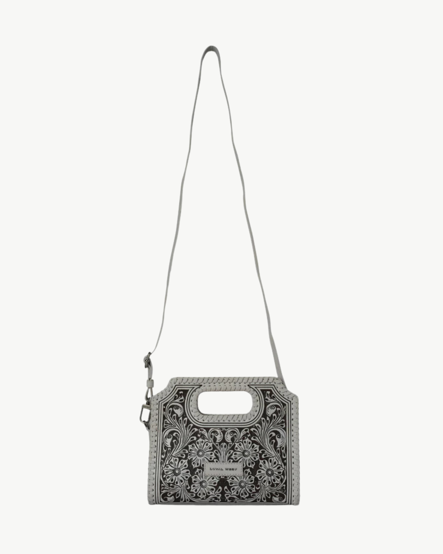 Loyal West Alma Hand-Tooled Leather Medium Handbag