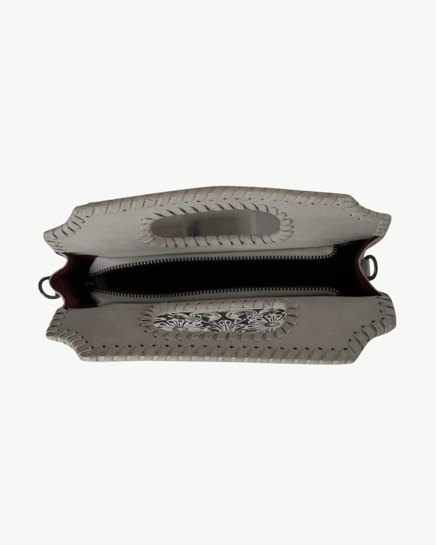 Loyal West Alma Hand-Tooled Leather Medium Handbag