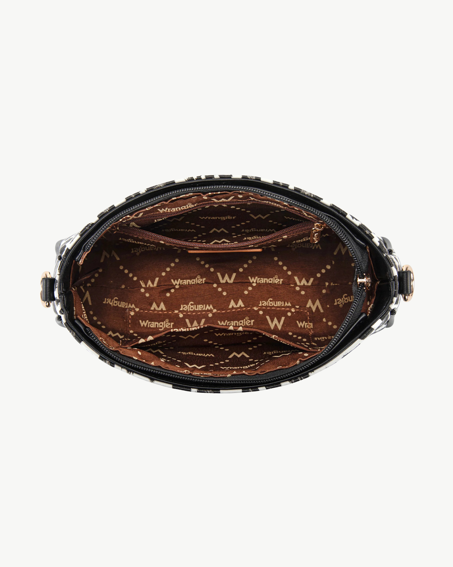 Wrangler Leopard Print Shoulder Bag with Chain Detail