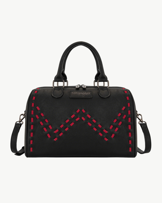 Wrangler Classic Barrel Satchel Crossbody Bag